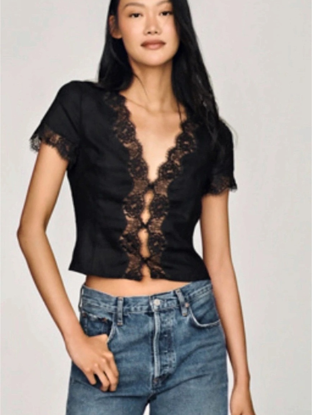 Reformation Brynn 100% Linen Top